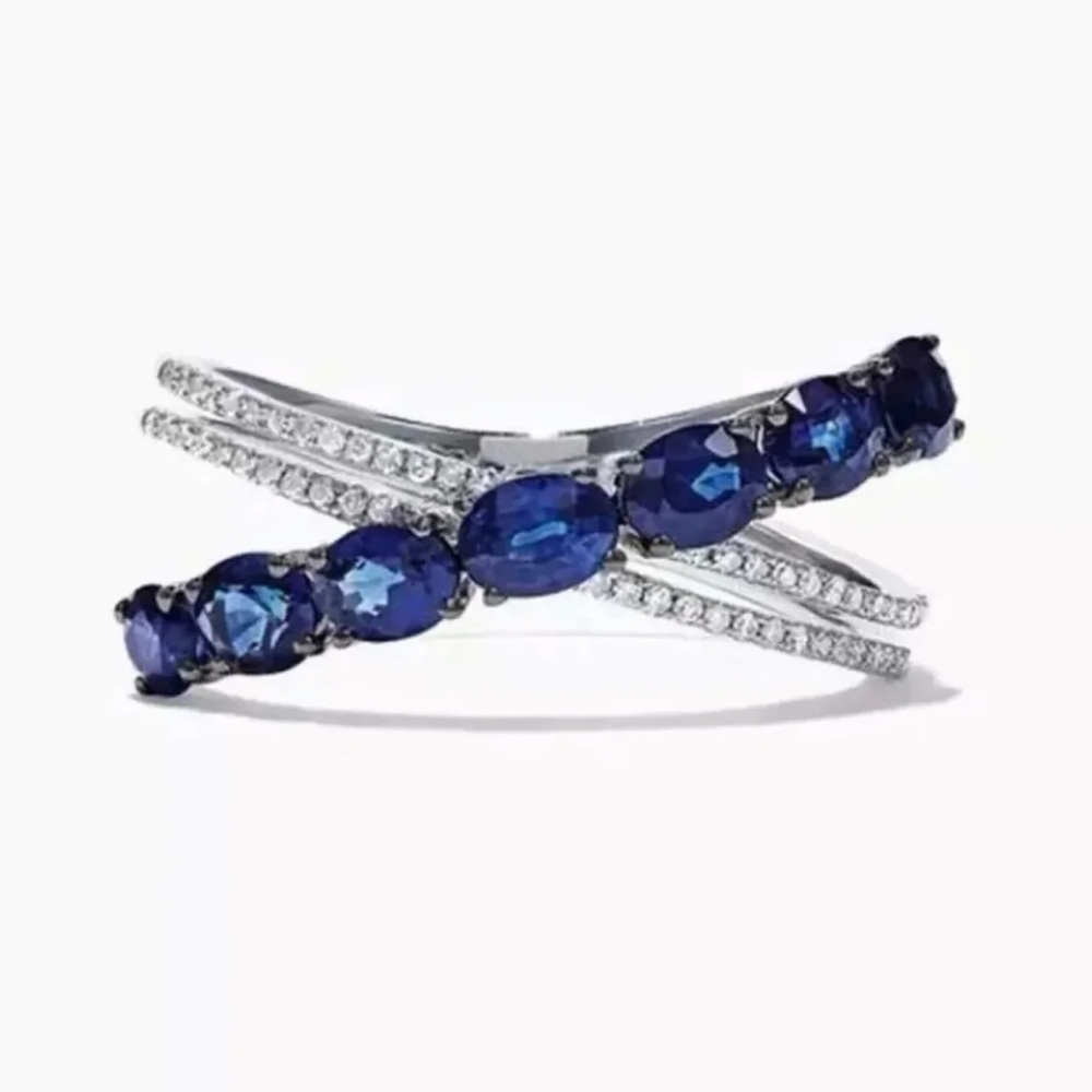 ✨Blue Cross Band Ring✨